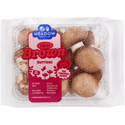 Meadow Mushrooms Swiss Brown Mushrooms 400 g