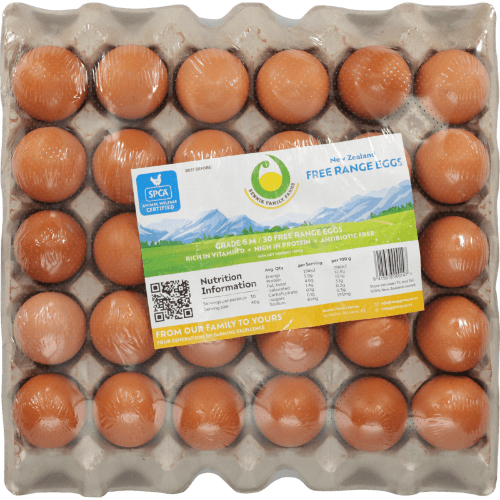 Bennik's Free Range Grade 6 Eggs 30 pack