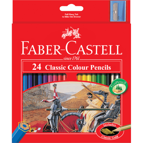 Classic Colour Set Of 24 Writing Pencils