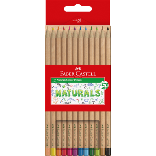 Naturals Pack Of 12 Writing Pencils