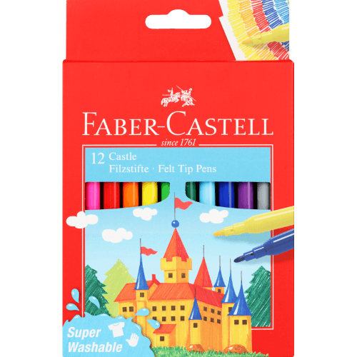 Faber-castell - Fibre Tip Pen Castle Pack 12 Writing Instruments