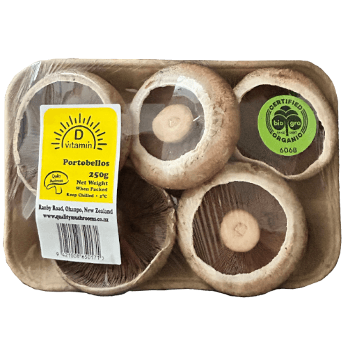 Quality Mushrooms Organic Vitamin D Portobello Mushrooms