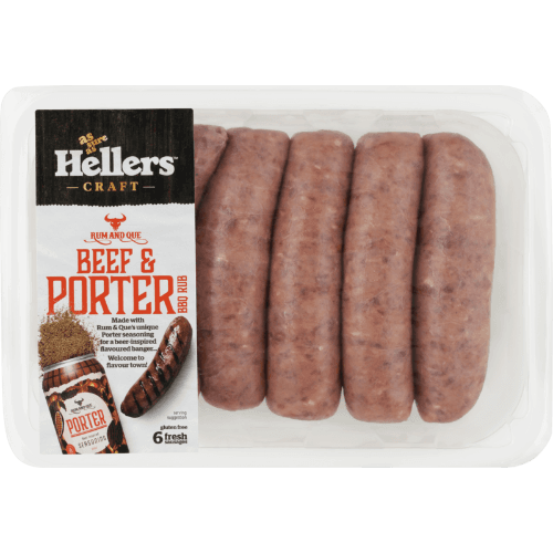 Hellers Craft Beer & Porter Sausages