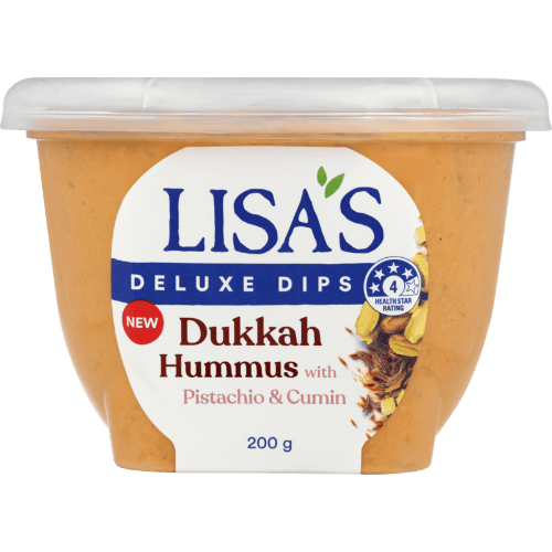 Lisa's Deluxe Dips Dukkah Hummus With Pistachio & Cumin