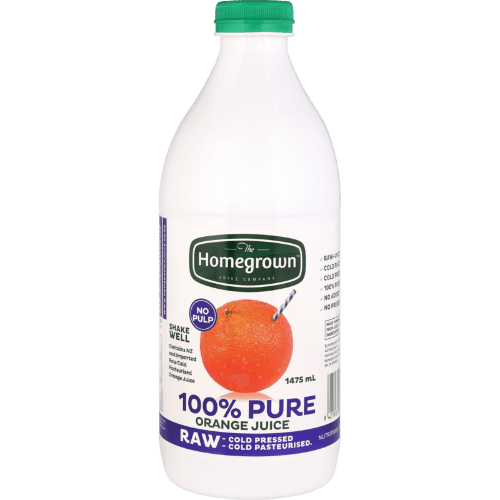 The Homegrown Juice Company No Pulp Orange Juice