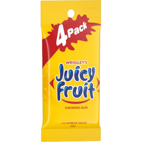 Juicy Fruit Chewing Gum Pellet Sugar Free Multipack