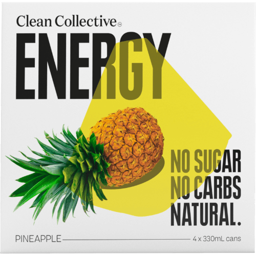 Clean Collective Pineapple Energy Drink 4 × 330 mL