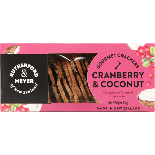 Rutherford & Meyer Cranberry & Coconut Gourmet Crackers