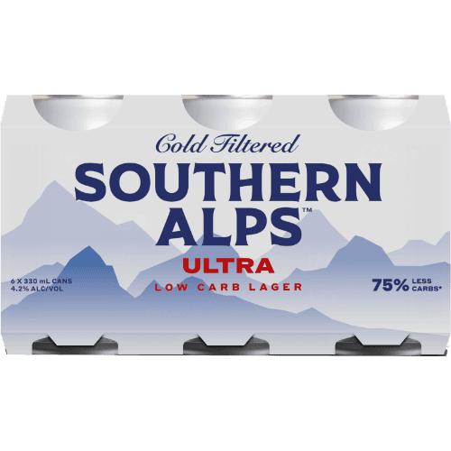 Southern Alps Brewing Co Ultra Low Carb Lager Cans