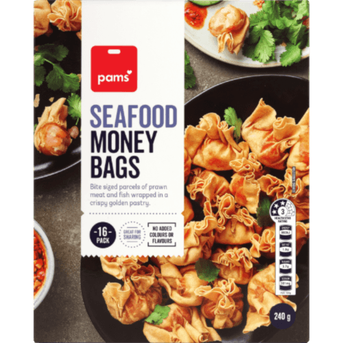 Pams Seafood Money Bags 15g/pce, 16 pcs/pack