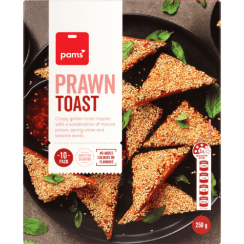 Pams Prawn Toast 25/piece 250 g