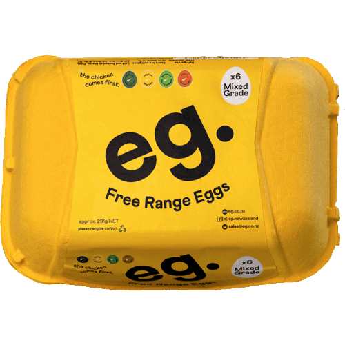 eg. Free Range Mixed Grade Eggs 6 pack