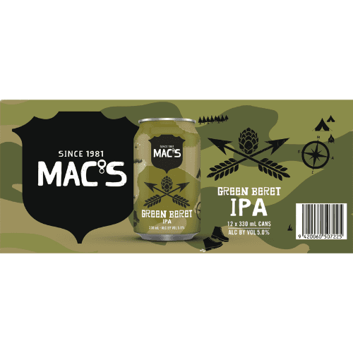 Mac's Green Beret IPA Cans