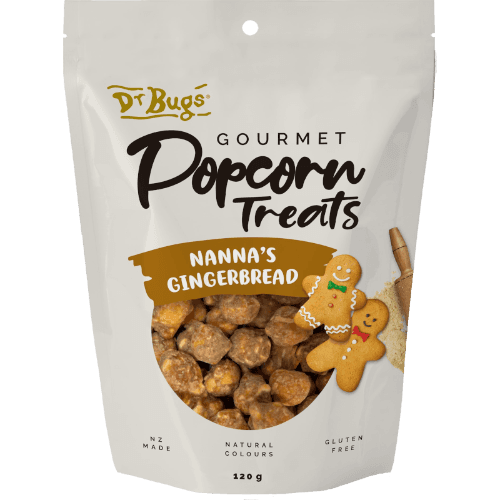 Dr Bugs Nanna's Gingerbread Popcorn Treats