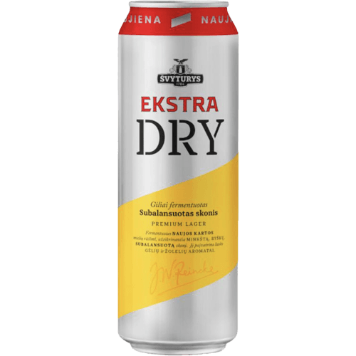 Svyturys Ekstra Dry Lager Beer 568 mL