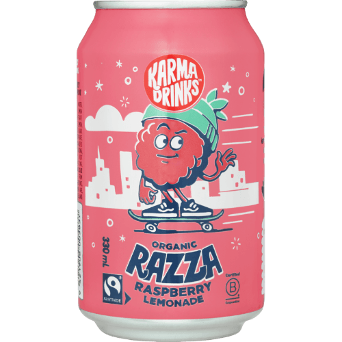 Karma Drinks Organic Razza Raspberry Lemonade Can