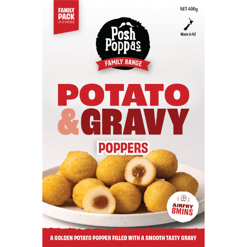 Posh Poppas Family Range Potato & Gravy Poppers