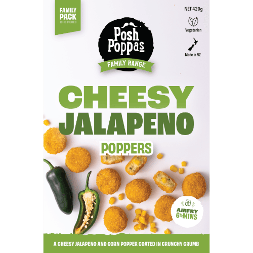 Posh Poppas Family Range Cheesy Jalapeno Poppers