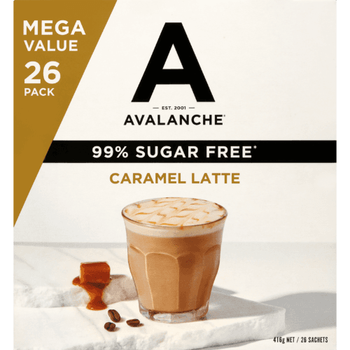Avalanche 99% Sugar Free Caramel Latte Coffee Sachets