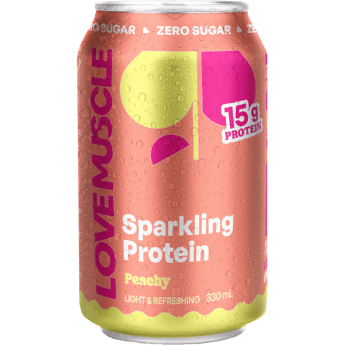 Love Muscle Sparkling Protein Peachy Muscle Recovery