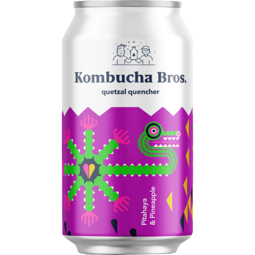 Kombucha Bros Pitahaya & Pineapple Dragon Fruit Tropical Kombucha 330 mL