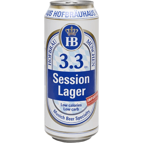 Hofbrau Beer Session Lager 3.3% 500 mL