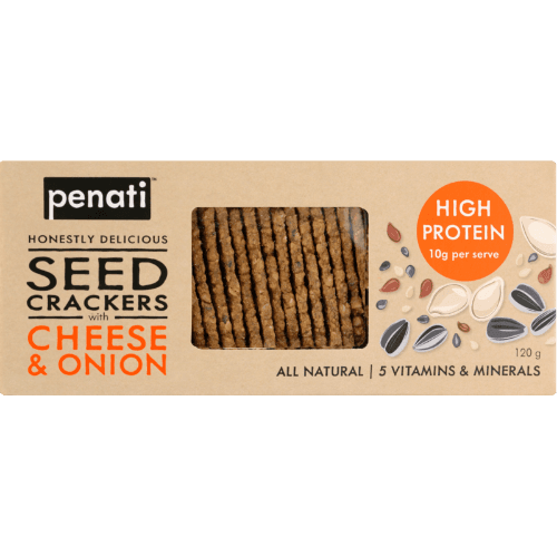Penati Cheese & Onion Seed Crackers