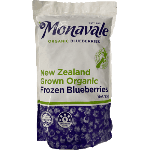 Monavale Frozen Organic Blueberries