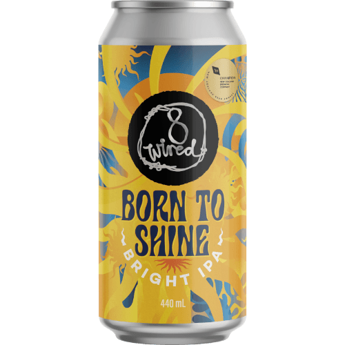 8 Wired Born To Shine Bright IPA 440 mL