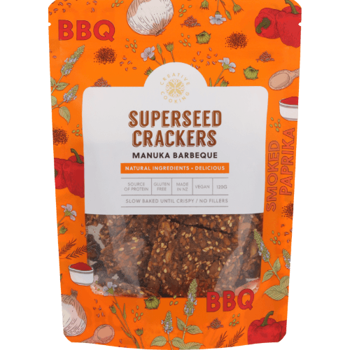 Creative Cooking Manuka Barbeque Superseed Crackers