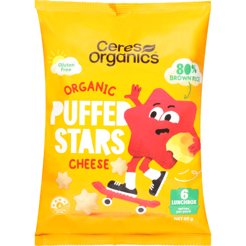 Ceres Organics Puffed Stars Cheese Chips