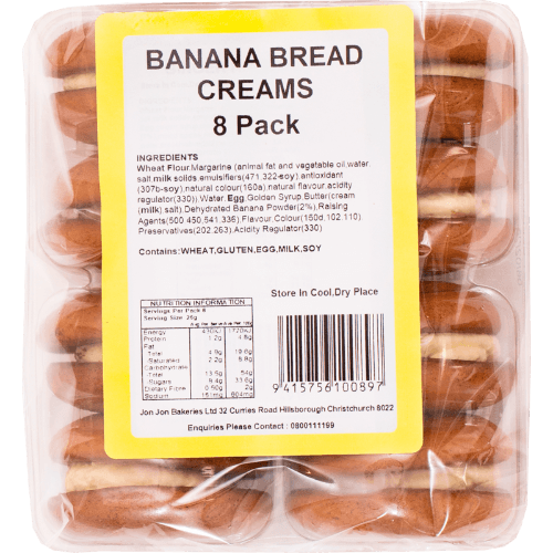 Jon Jon Banana Bread Kisses Plain Pack