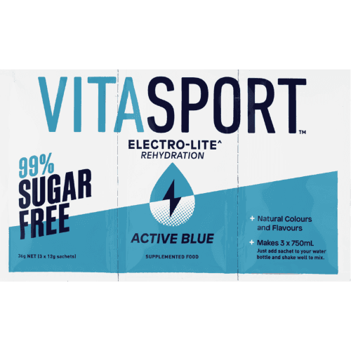 Vitasport Electro-Lite Rehydration 99% Sugar Free Active Blue Electrolyte Drink Base