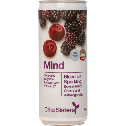 Chia Sisters Mind Boysenberry & Cherry Sparkling Drink
