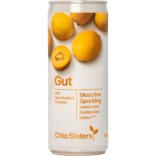 Chia Sisters Gut Lemon & Golden Kiwifruit Sparkling Drink