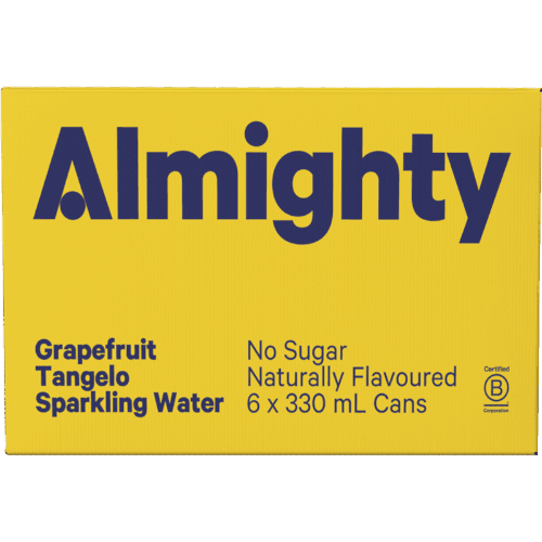 Almighty No Sugar Grapefruit Tangelo Sparkling Water