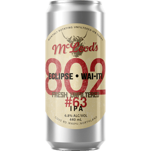 McLeod's 802 #63 Unfiltered IPA 440 mL
