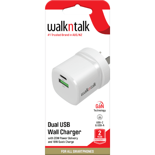 Walkntalk Dual USB Wall Charger