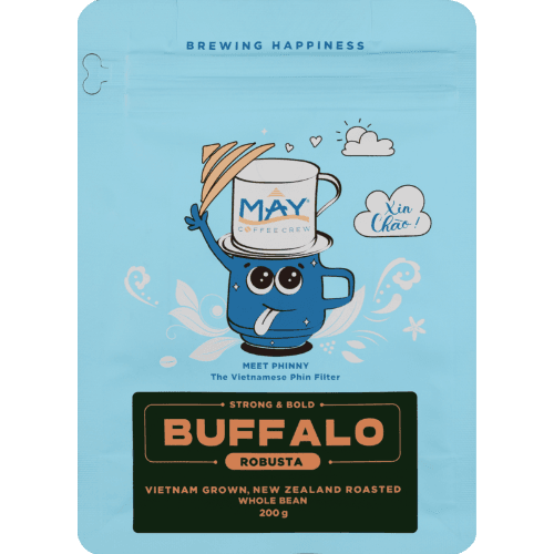 May Coffee Crew Buffalo Robusta Coffee Beans 200 g