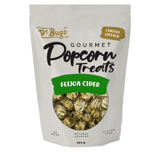 Dr Bugs Feijoa Cider Pie Popcorn Treats