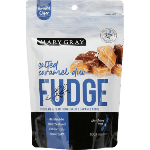 Mary Gray Chocolate & Traditional Salted Caramel Duo Fudge Share Bag