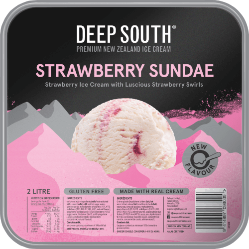 Deep South Strawberry Sundae Ice Cream 2 L