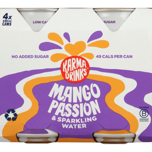 Karma Drinks Mango Passion & Sparkling Water