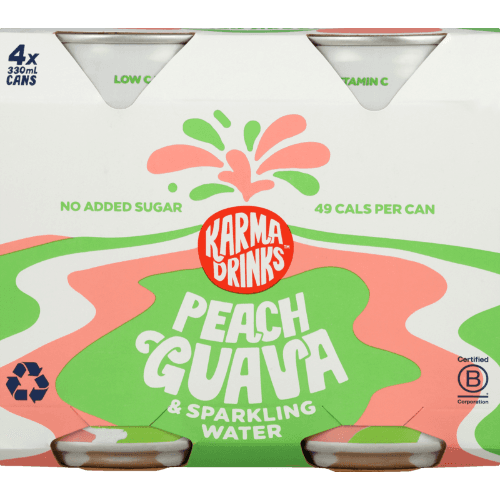Karma Drinks Peach Guava & Sparkling Water