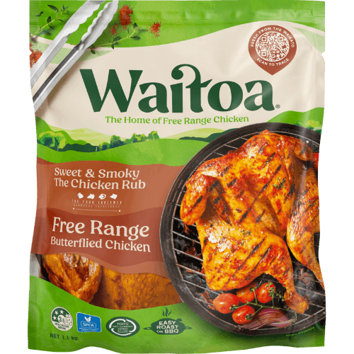 Waitoa Sweet & Smoky The Chicken Rub Free Range Butterflied Chicken