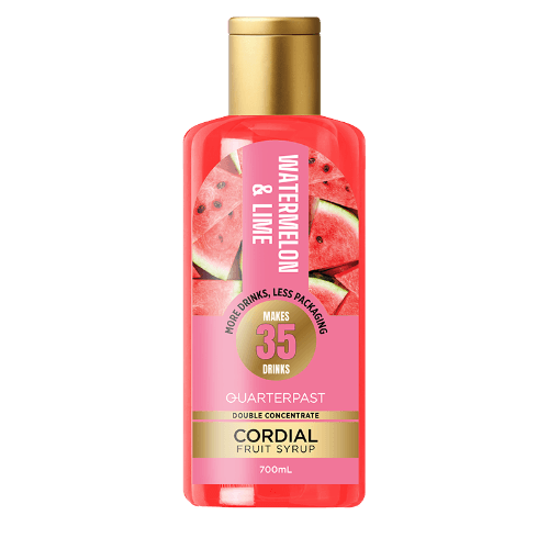 Quarterpast Watermelon & Lime Double Concentrate Cordial Fruit Syrup