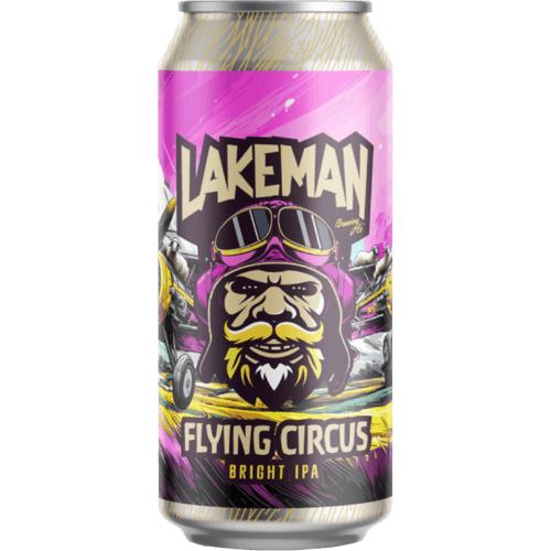 Lakeman Brewing Co Flying Circus Bright IPA 440 mL