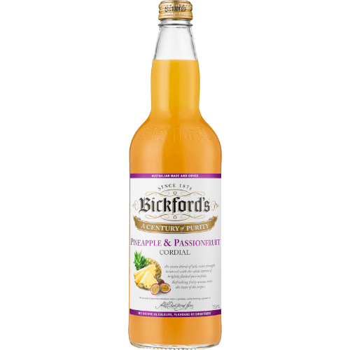 Bickford's Pineapple & Passionfruit Cordial