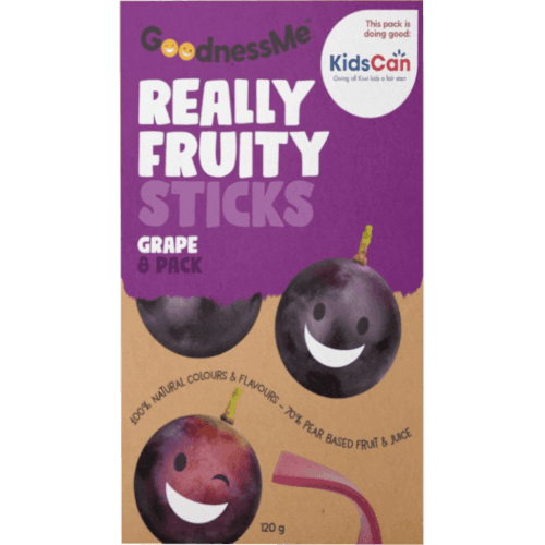 GoodnessMe Fruit Snack Grape Sticks