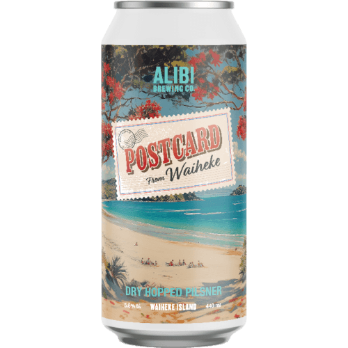 Alibi Postcard From Waiheke Pilsner 440 mL